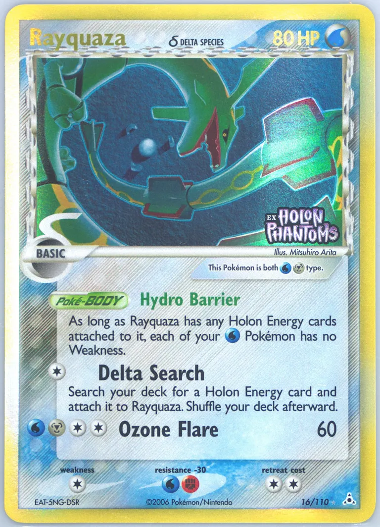 Rayquaza δ card photo