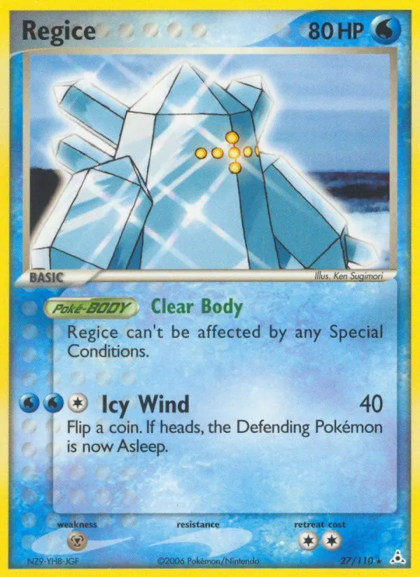 Regice card photo