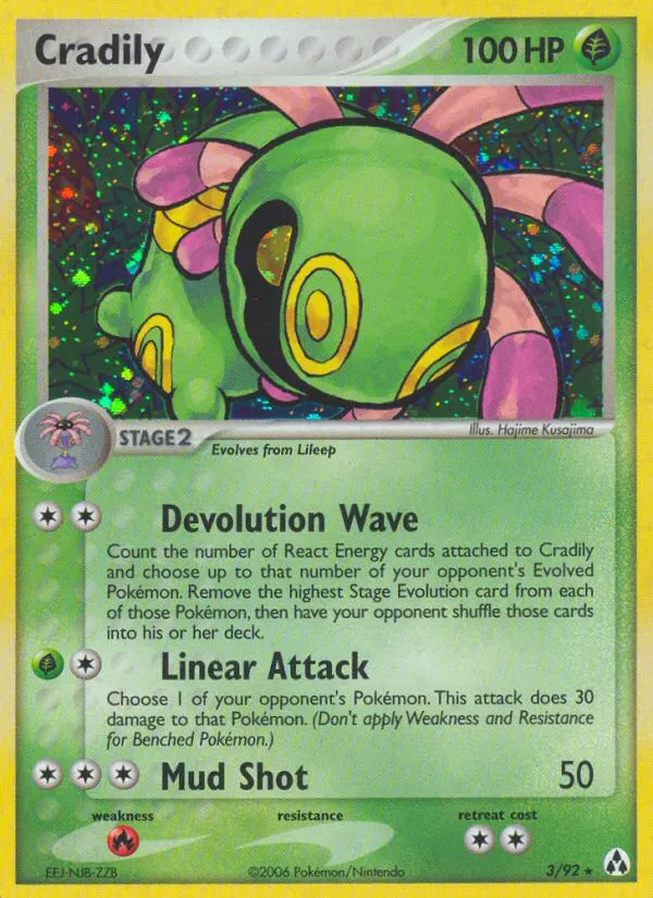 Cradily card photo
