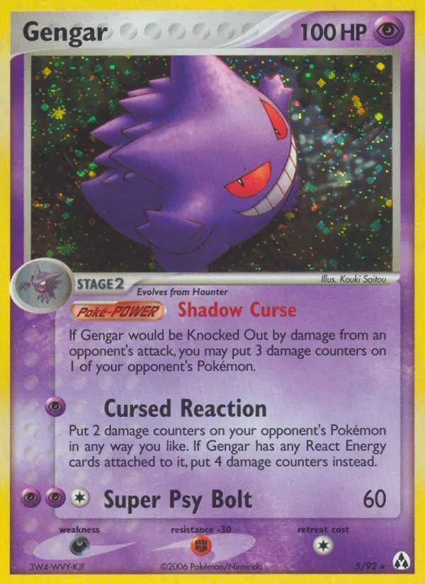 Gengar card photo