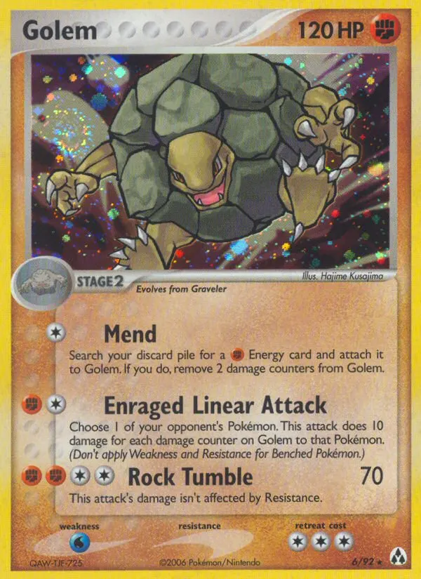 Golem card photo