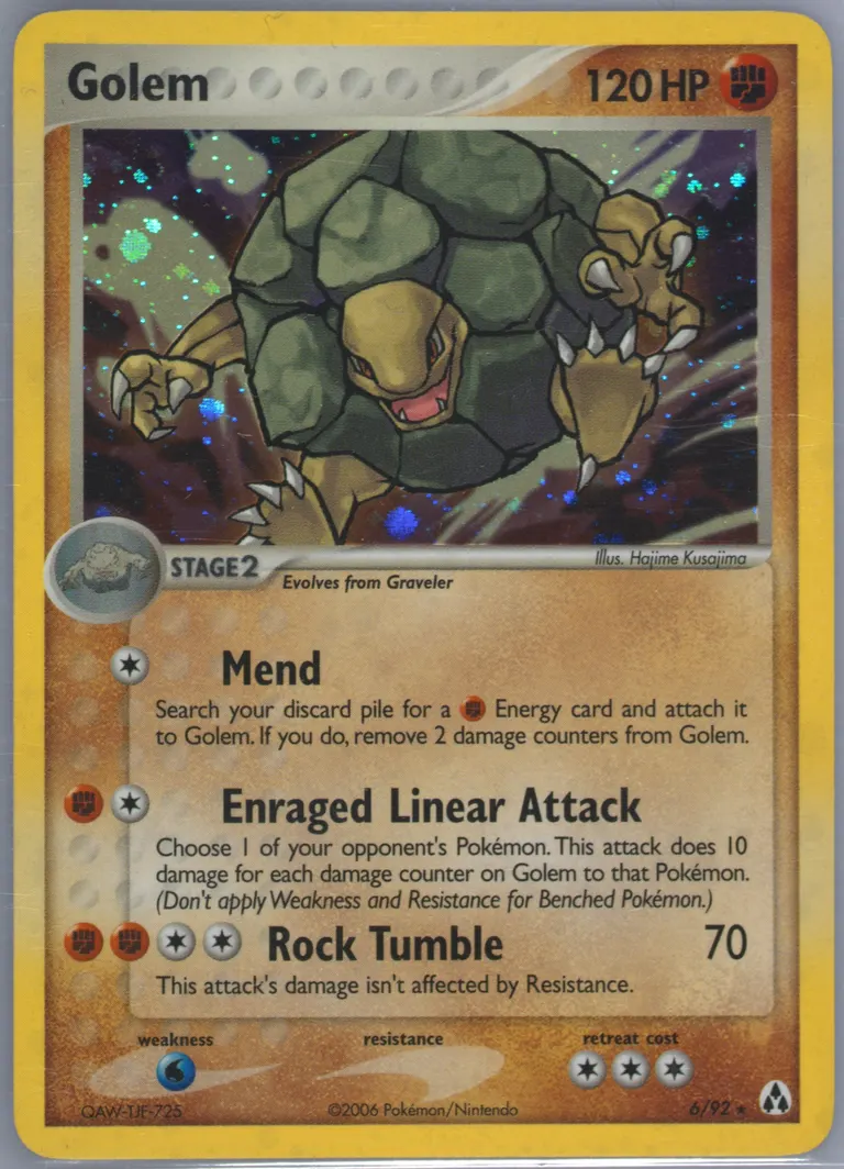 Golem card photo