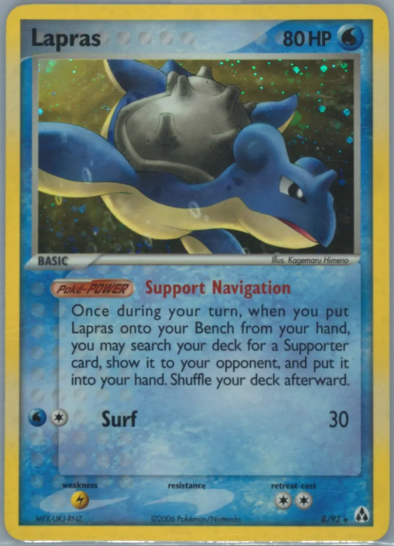 Lapras card photo