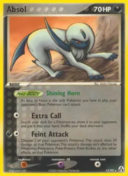 Absol card photo