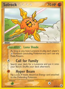 Solrock card photo