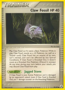 Claw Fossil card photo