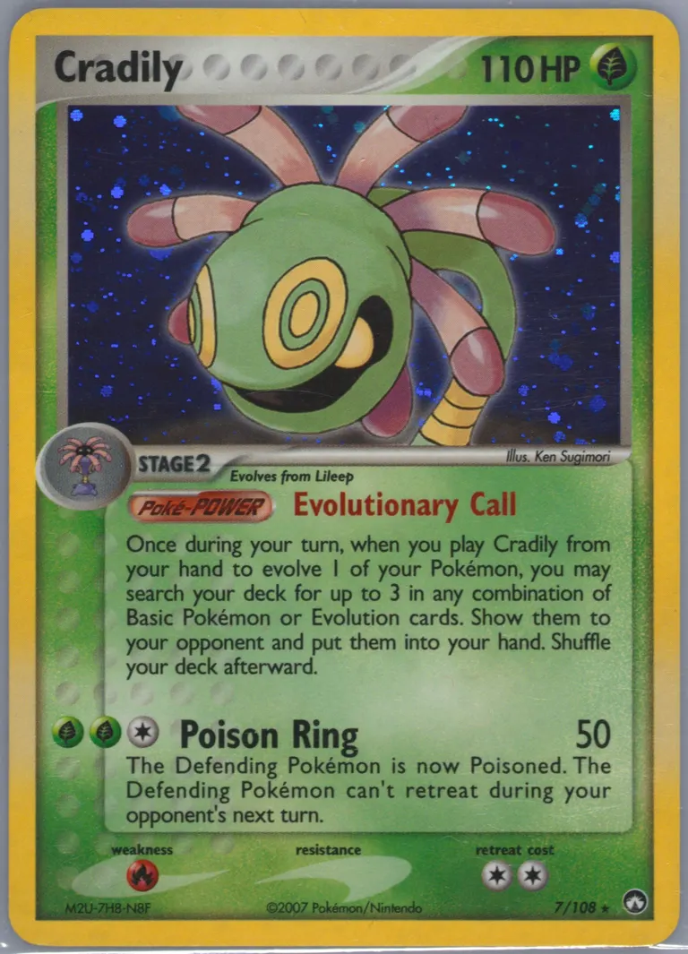Cradily card photo