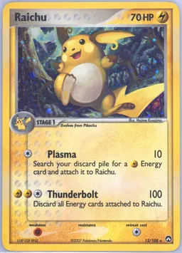 Raichu card photo