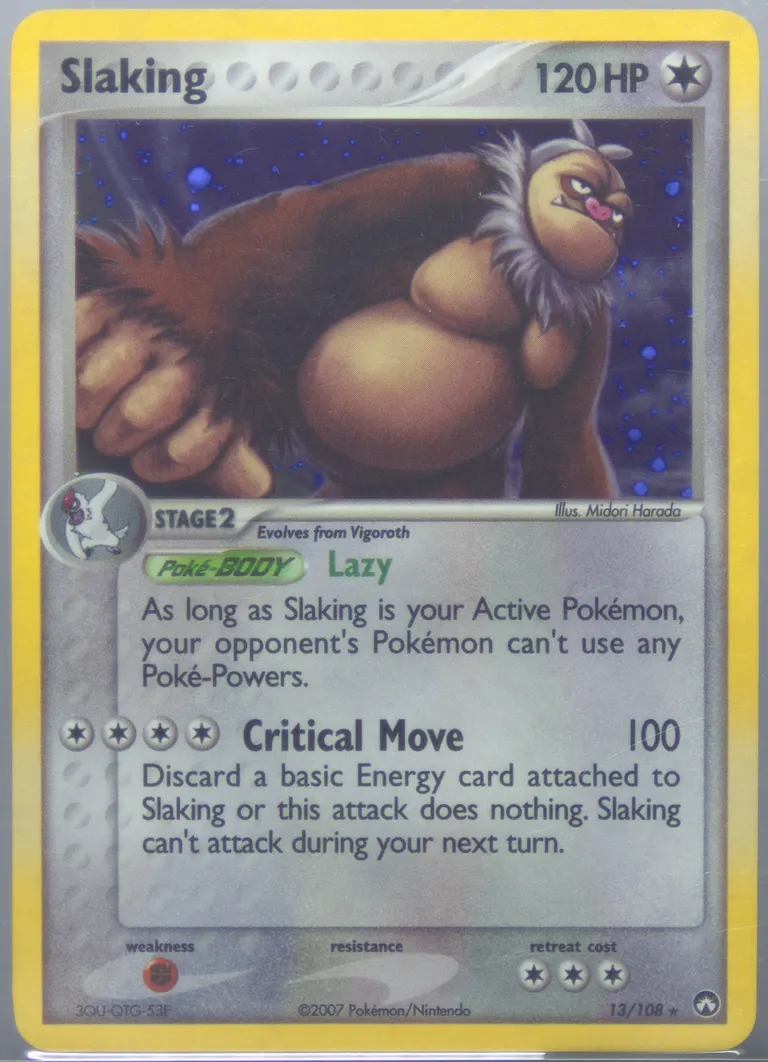 Slaking card photo