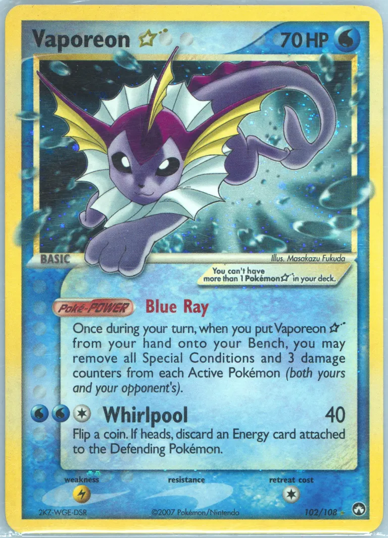 Vaporeon ☆ card photo