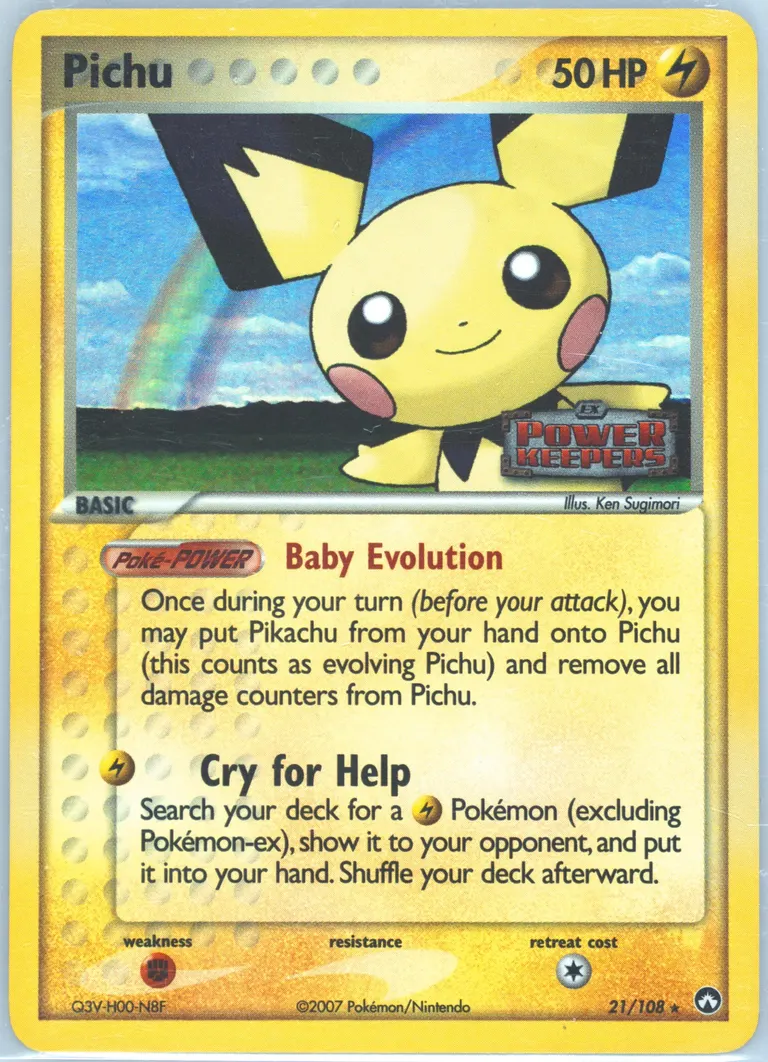 Pichu card photo