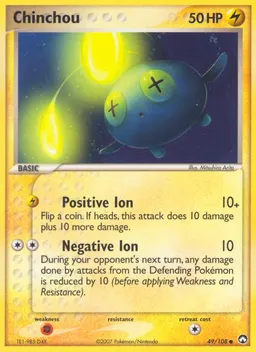 Chinchou card photo