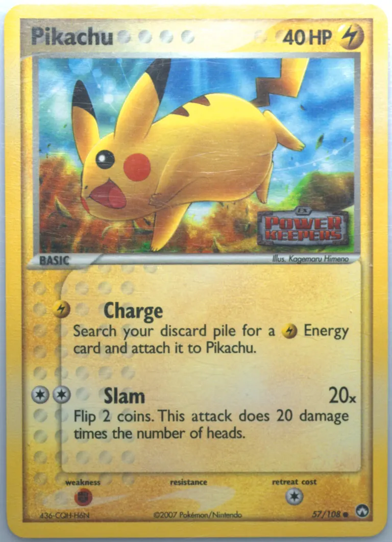 Pikachu card photo