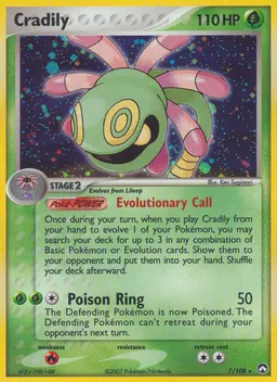 Cradily card photo