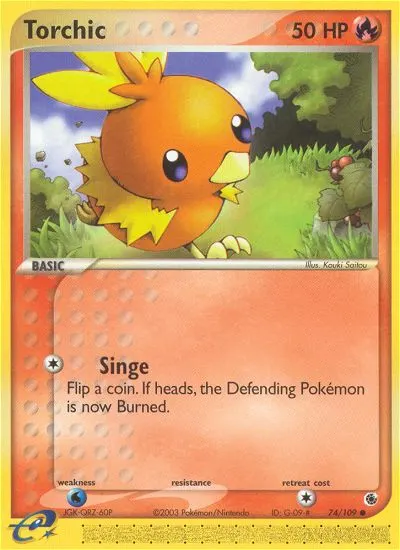 Torchic card photo