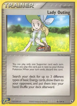 Lady Outing card photo