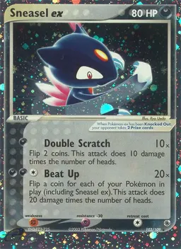 Sneasel ex card photo
