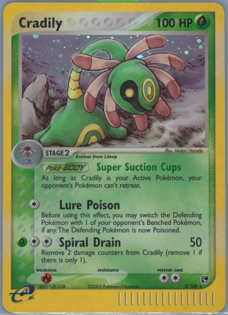 Cradily card photo