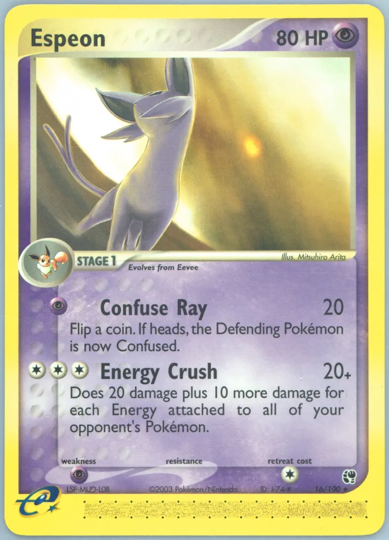 Espeon card photo