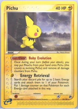 Pichu card photo