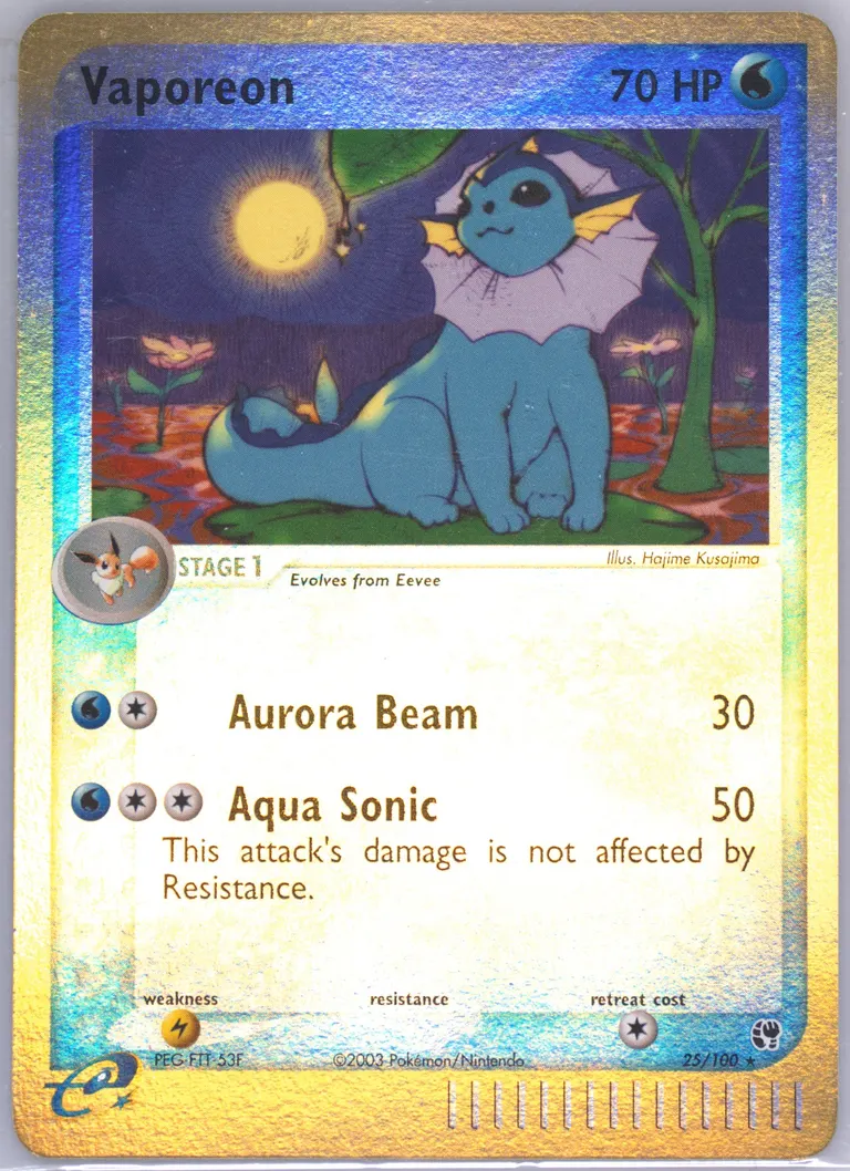 Vaporeon card photo