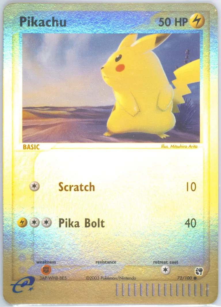 Pikachu card photo