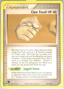 Claw Fossil card photo