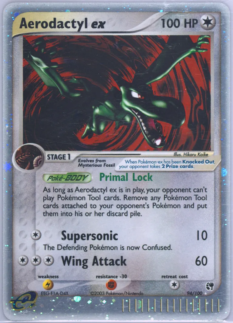 Aerodactyl ex card photo