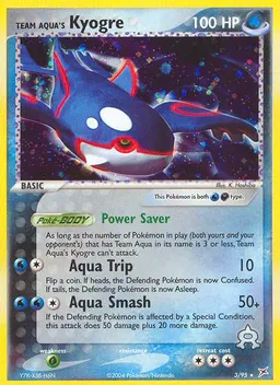 Team Aqua's Kyogre card photo