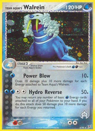 Team Aqua's Walrein card photo