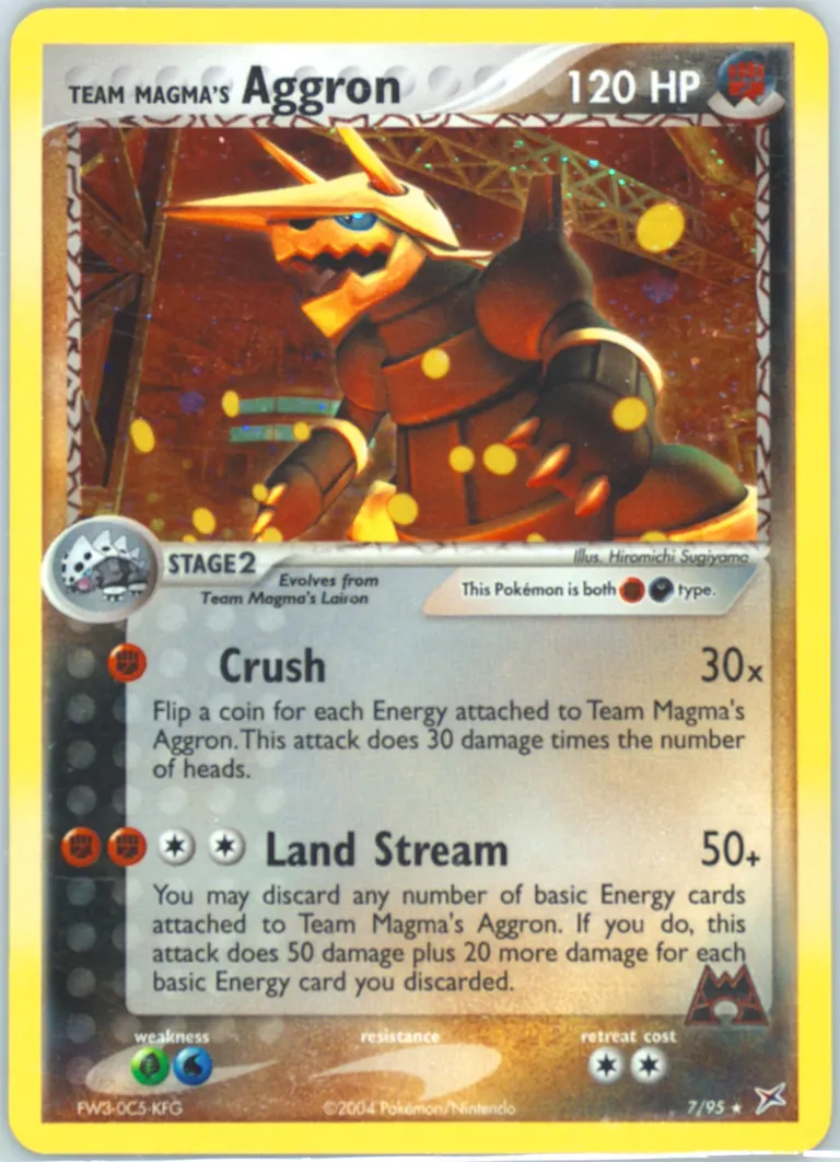 Team Magma's Aggron card photo