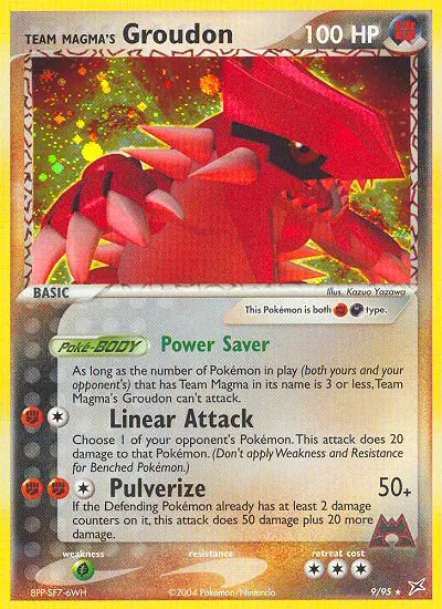 Team Magma's Groudon card photo