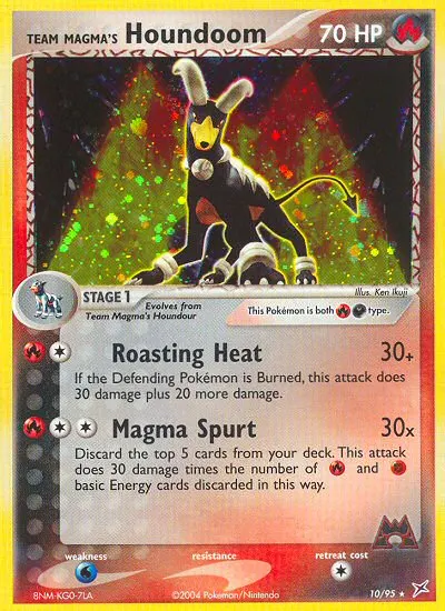 Team Magma's Houndoom card photo