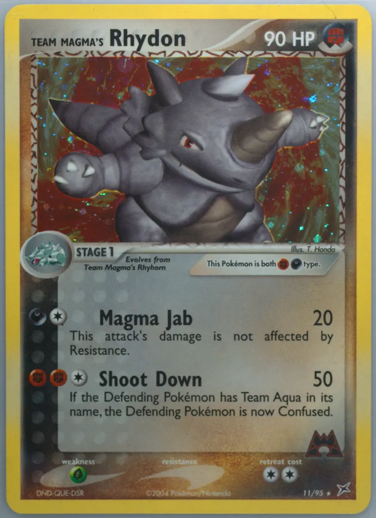 Team Magma's Rhydon card photo