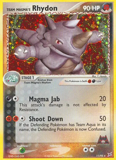 Team Magma's Rhydon card photo