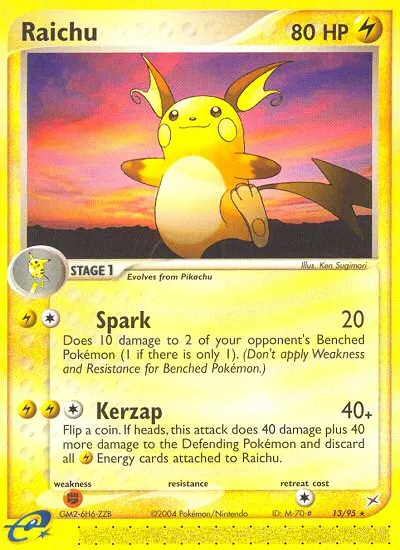 Raichu card photo