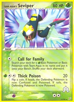 Team Aqua's Seviper card photo