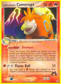 Team Magma's Camerupt card photo