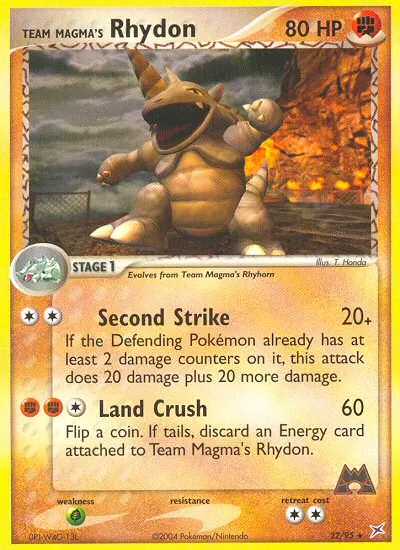 Team Magma's Rhydon card photo