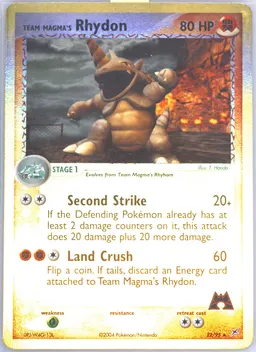 Team Magma's Rhydon #22