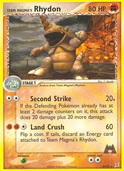 Team Magma's Rhydon card photo