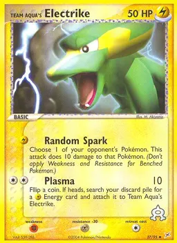 Team Aqua's Electrike card photo