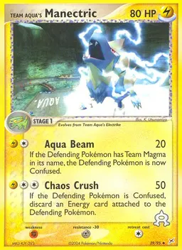 Team Aqua's Manectric card photo