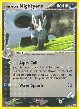 Team Aqua's Mightyena card photo