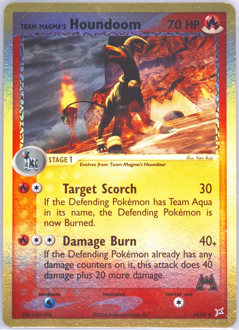 Team Magma's Houndoom card photo