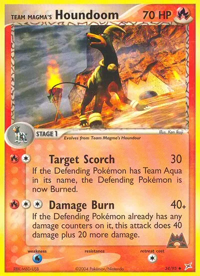 Team Magma's Houndoom card photo