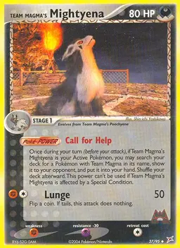 Team Magma's Mightyena #37