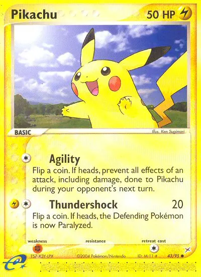 Pikachu card photo