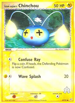 Team Aqua's Chinchou card photo
