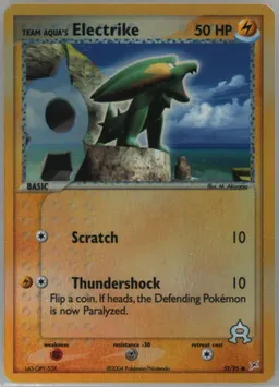 Team Aqua's Electrike #52
